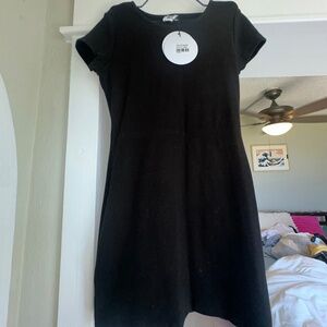 Black mini dress